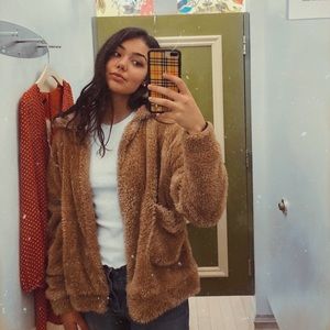 furry bear jacket